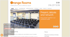 Desktop Screenshot of orangeroomsleicester.co.uk